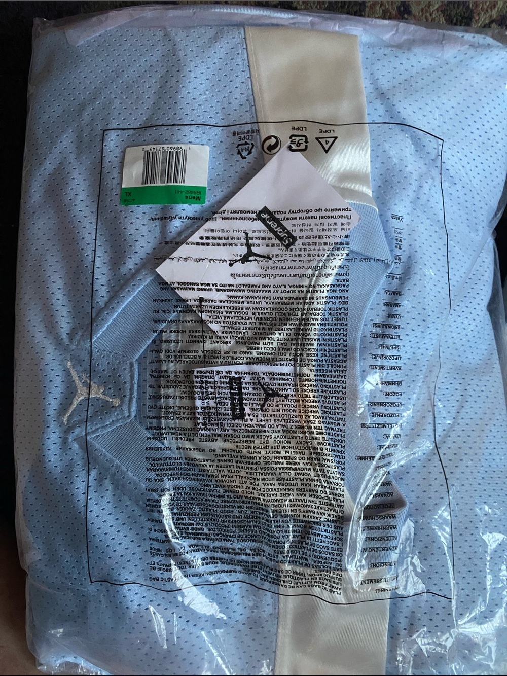 Supreme / Jordan Warm Up Jersey “Light Blue” XL - Picture 10 of 10